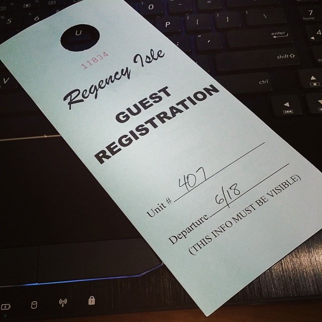 When you book our Orange Beach condo you will receive a parking pass like this. If your reservation is several weeks out we will mail you the physical parking pass so you can hang it on your rear view mirror. If your reservation is close to where mail is not feasible then we will email you a copy of the parking pass where you can print it out and lay it on your dashboard. #OrangeBeachCondo #OrangeBeach #RegencyIsle