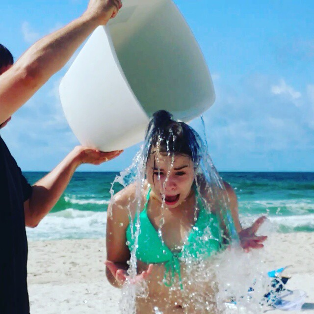 I don't think the kids even know what this is for. They seem to just enjoy watching each other get tortured with ice water. #ALS #IceBucketChallenge #ALSIceBucketChallenge #OrangeBeachCondo #OrangeBeach #OrangeBeachAlabama #BeachLife #SaltLife