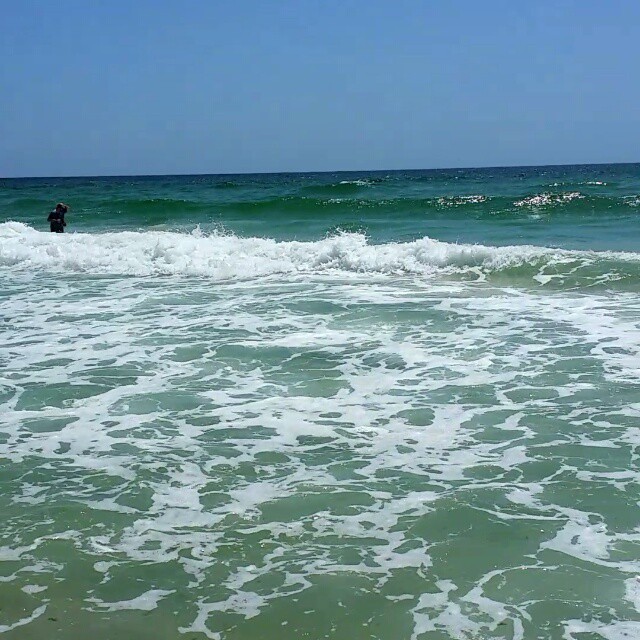 Waves crashing ashore at Orange Beach,AL. #OrangeBeachCondo #OrangeBeach #RegencyIsle