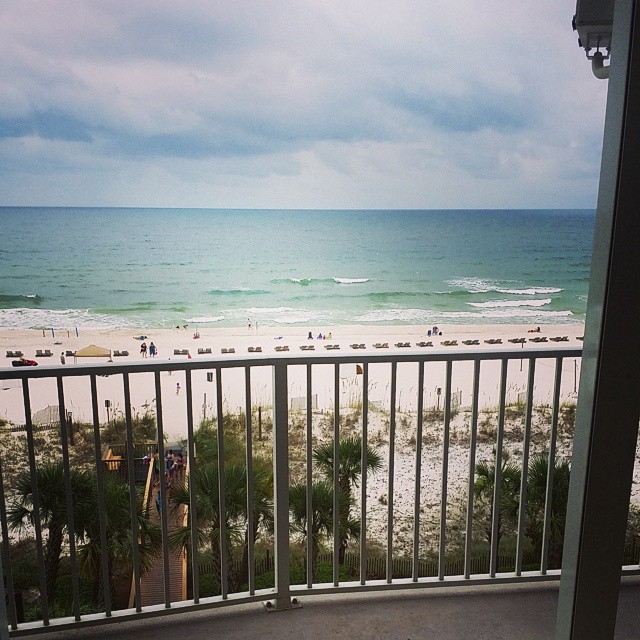 It is an overcast sky but beautiful here in Orange Beach. In town for some fall cleaning after a heavy rental season this summer. If you are planning on going to the beach in 2015 now is a good time to book. Several already have.  #OrangeBeachCondo #OrangeBeach #Alabama