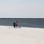 I don't know what they were doing or why they felt the need to dig a knee-deep hole!