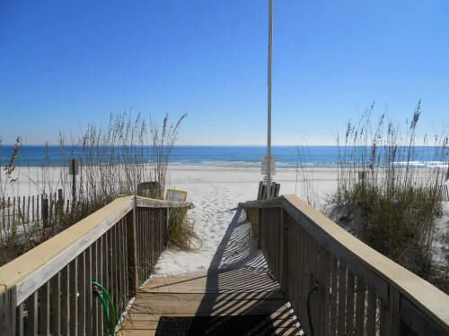 Beachfront catwalk