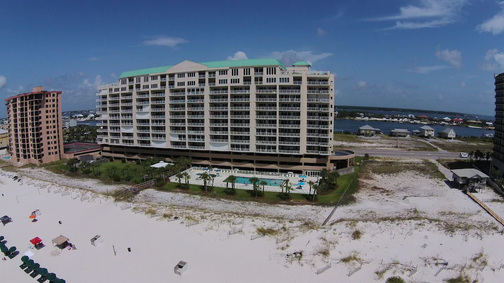 The Orange Beach Condo is on the 4th floor directly above the catwalk