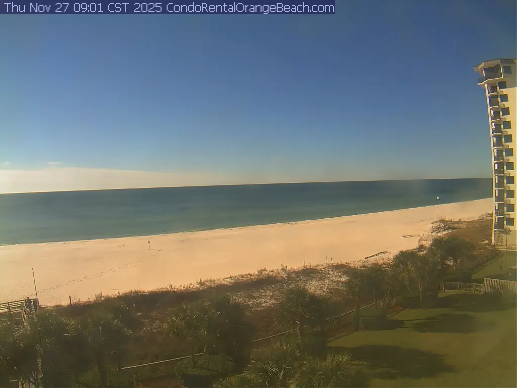 Orange Beach view from the balcony looking west